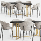 Westwingnow Table Luca and Holly chair Calligaris - Стол + стул - 3D модель - фото 2