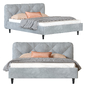 Кровать Весмар 160 Velvet Grey - Кровати - 3D модель