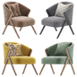 Upholstered Boucle Armchair Zara Home - Кресла - 3D модель - фото 2
