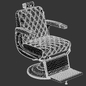 Takara Belmont Apollo 2 Icon Barber Chair - Салон красоты - 3D модель - фото 3