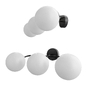 VEGA 3 BULB BLACK WALL SCONCE - Бра - 3D модель