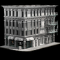 brick building2 - Здание - 3D модель - фото 5