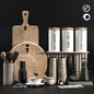 Kitchen Decor Set_03 - Мелочь для кухни - 3D модель