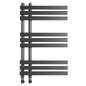 Arezzo Anthracite 800 x 500mm 9 Bars Designer Heated Towel Rail - Полотенцесушитель - 3D модель