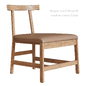 Wraparound Wood & Leather Dining Chair West Elm - Кресла - 3D модель