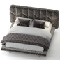 CorteZari MINOU double bed - Кровати - 3D модель - фото 2
