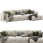 Brockley Large Chaise Corner Sofa - Диваны - 3D модель - фото 3