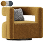 Restoration Hardware Drew Curved Swivel Chair RH - Кресла - 3D модель - фото 2