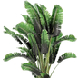 Indoor Banana Plant  in Concrete Pot - Set 1117 - Комнатные - 3D модель - фото 3