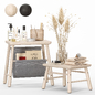 IKEA Vilto Stools set - Декор для санузла - 3D модель