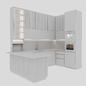 kitchen modern219 - Кухни - 3D модель - фото 5