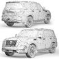 Nissan Patrol V8 Platinum 2021 - Наземный транспорт - 3D модель - фото 3