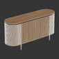 Kave Home - Licia, Sideboard with 4 doors, 170x80 cm - Тумбы, комоды - 3D модель - фото 4