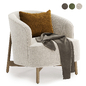 copine fabric armchair - Кресла - 3D модель