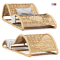 Flora chaise lounge FL4 / Шезлонг из ротанга - Другая мягкая мебель - 3D модель