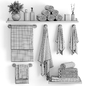Bathroom set/ Декоративный набор для санузла - Декор для санузла - 3D модель - фото 5