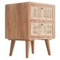Japandi Natural Rattan Nightstand - Тумбы, комоды - 3D модель - фото 4