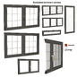 Dedicated aluminum window - Окна - 3D модель