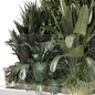 Outdoor Garden set bush and Tree - Garden Set 1514 - Фитостены - 3D модель - фото 6