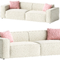 TOV Furniture Olafur Cream Linen Sofa - Диваны - 3D модель
