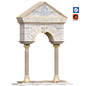 marble columns - Лепнина - 3D модель