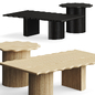 West Elm Aria Coffee Table - Столы - 3D модель