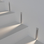 Step Light Steps S1728-SL. Серебряный светильник для лестницы OM - Встроенный - 3D модель - фото 3
