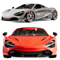 car (McLaren 720s) colorful + interior - Наземный транспорт - 3D модель