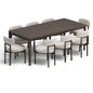 Стул Девис And Reese Dining Table - Стол + стул - 3D модель - фото 5