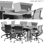 conference table - Офисная мебель - 3D модель - фото 7