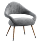 LETIZIA Fabric easy chair By Poltrona Frau - Кресла - 3D модель