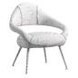 LETIZIA Fabric easy chair By Poltrona Frau - Кресла - 3D модель - фото 4