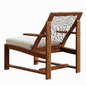 Nia Cane Chair, Linen, Natural - Кресла - 3D модель - фото 2