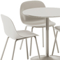 Fiber Outdoor Chair and Soft Cafe Table Round by Muuto - Стол + стул - 3D модель - фото 3