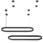 Euroluce Lampadari Profile Oval Pendant Lamp - Подвесной - 3D модель - фото 2