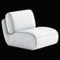 Nita 32 75 Swivel Upholstered Accent Chair - Кресла - 3D модель - фото 7