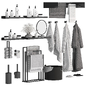 Bathroom set 07/ Декоративный набор для санузла - Декор для санузла - 3D модель