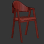 Curved Back Chair - Стулья - 3D модель - фото 7