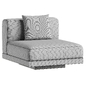 Bench one seater incl cushion indoor bone - black Rudolph - Кресла - 3D модель - фото 7