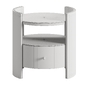 Drawer Glass Top Nightstand - Тумбы, комоды - 3D модель - фото 7