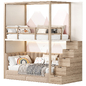 Designer two-level bed Kids room - Кровати - 3D модель