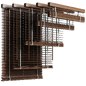 Wooden Blinds - Venetian blinds set 001 120 cm - Шторы - 3D модель - фото 2