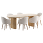 Dining set 09 - Стол + стул - 3D модель - фото 3