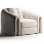 Дизайнерское комфортное Кресло Davis Armchair - Кресла - 3D модель