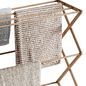 Wooden towel rack with hanging towels - Декор для санузла - 3D модель - фото 3