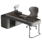 Glass Writing Desk - Office Furniture 794 - Офисная мебель - 3D модель - фото 7
