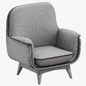 modern wood furniture armchair 003 - Кресла - 3D модель - фото 3