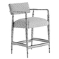 Wally Mid Century Modern Grey Performance Brown Wood Counter Stool - Стулья - 3D модель - фото 6