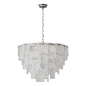 Round pendant chandelier made of ribbed glass light - Подвесной - 3D модель - фото 4