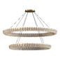 Gold and Crystal Oval Tiers LED Chandelier - Подвесной - 3D модель - фото 2
